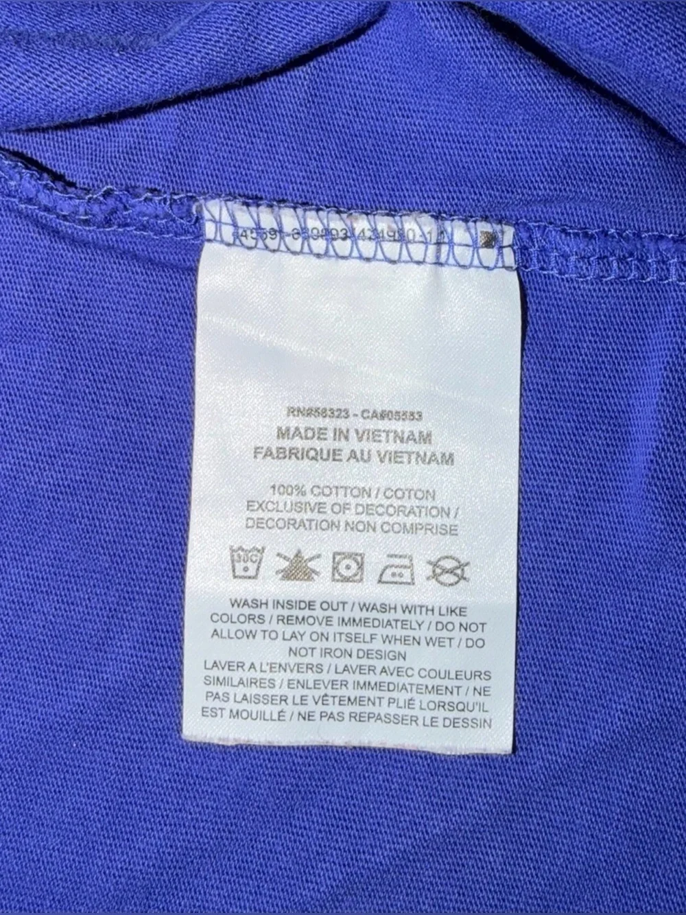 Nike Icon Clash Cropped Tee XL Blue/Purple Allover Print Oversized